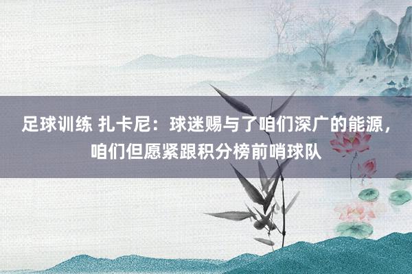 足球训练 扎卡尼：球迷赐与了咱们深广的能源，咱们但愿紧跟积分榜前哨球队