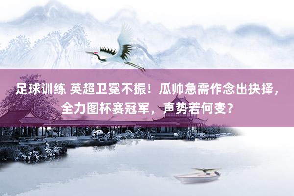 足球训练 英超卫冕不振！瓜帅急需作念出抉择，全力图杯赛冠军，声势若何变？